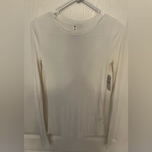 BP White Fitted Long Sleeve Tee